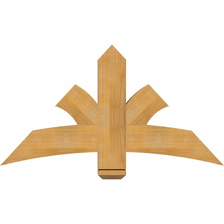 Ekena Millwork Davenport Rough Sawn Timber Gable Bracket, Western Red Cedar, 48"W x 26"H x 4"D x 6"F, 13/12 Pitch GBW048X26X0406DAV00RWR